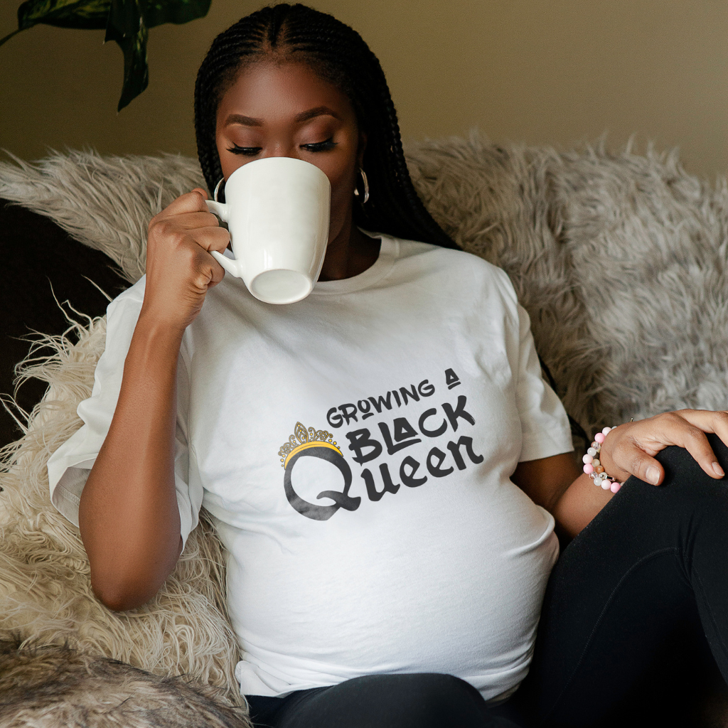 Growing A Black Queen-Maternity Tee